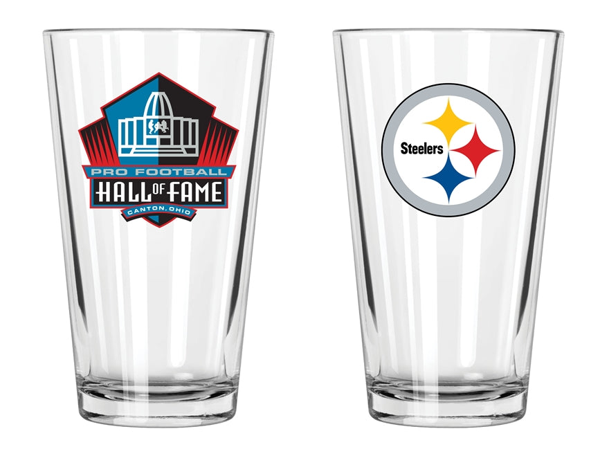 Steelers Hall of Fame Pint Glass Pro Football Hall of Fame