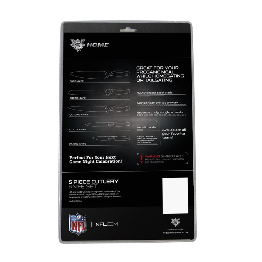 49ers 5-Piece Stainless Steel Cutlery Knife Set