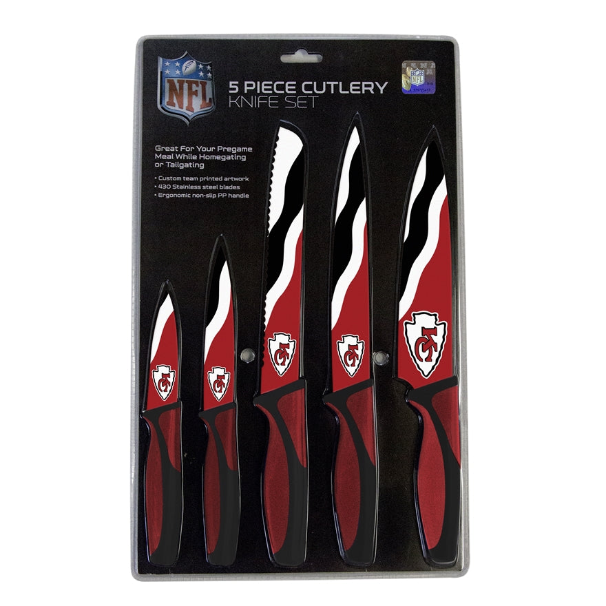 Chiefs 5-Piece Stainless Steel Cutlery Knife Set