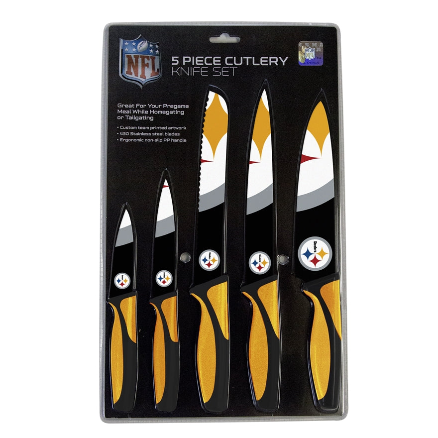 Steelers 5-Piece Stainless Steel Cutlery Knife Set