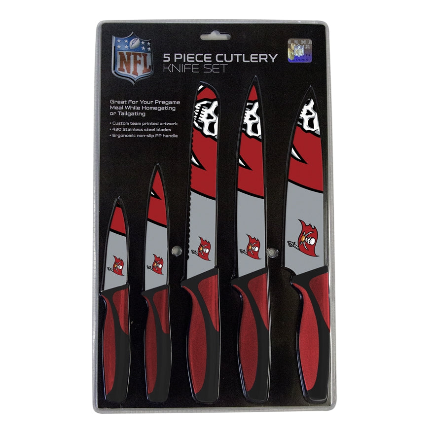 Buccaneers 5-Piece Stainless Steel Cutlery Knife Set