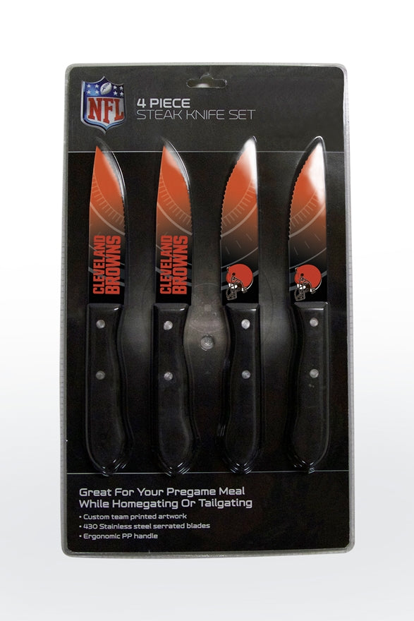Browns 4-Piece Stainless Steel Steak Knife Set