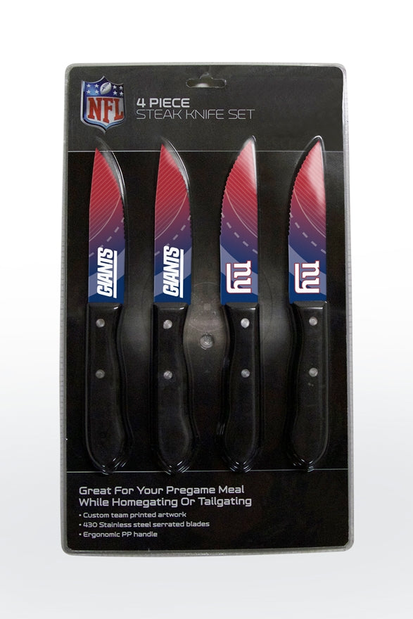Giants 4-Piece Stainless Steel Steak Knife Set