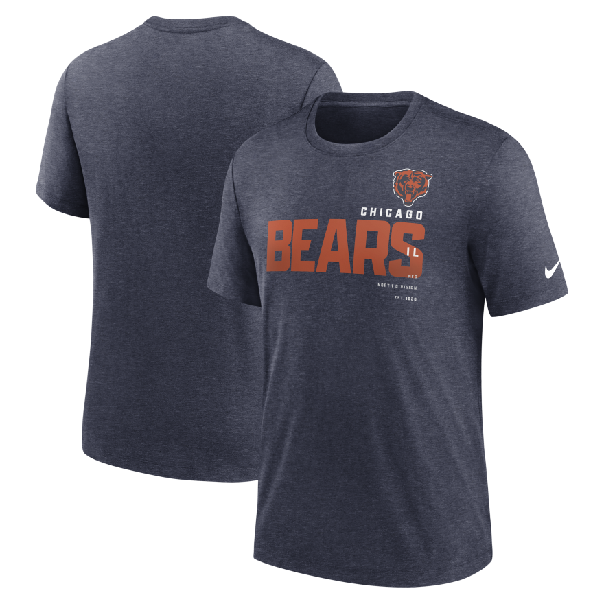 Bears Nike Tri-Blend Team Name T-Shirt