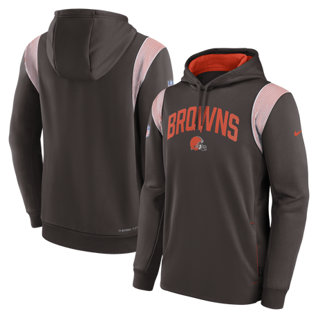 Browns Sideline Nike Thermaflex PO Fleece Sweatshirt