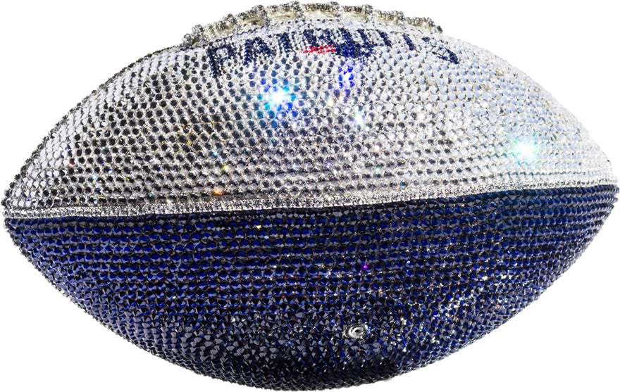 Patriots Swarovski Crystal Full Size Football