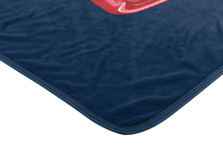 Patriots 46" x 60" 40-Yard Dash Micro Raschel Blanket