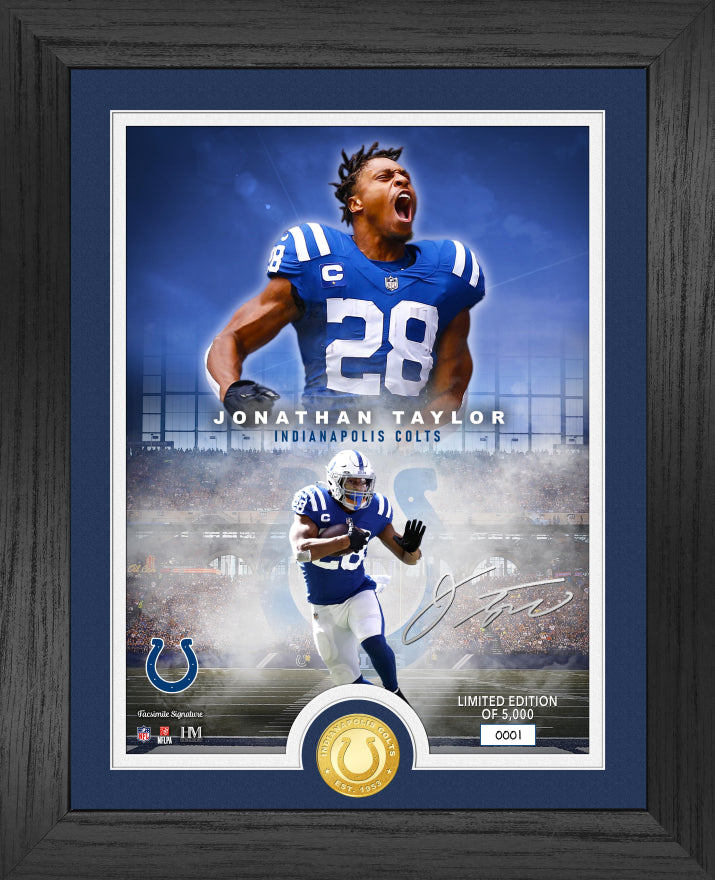 Colts Jonathan Taylor NFL Legends Bronze Coin Photo Mint