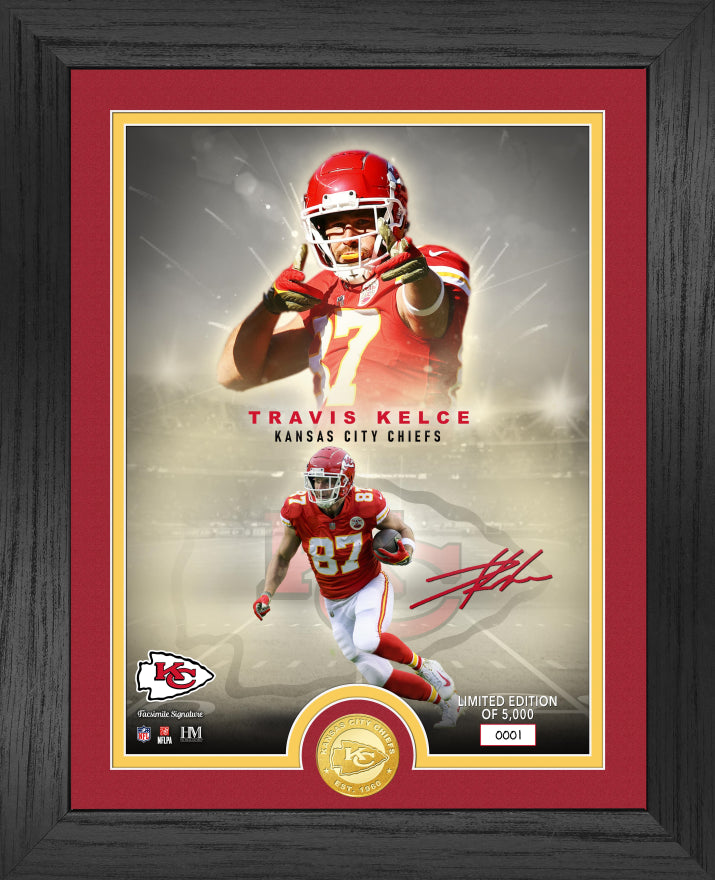 Kansas City Chiefs Travis Kelce NFL Legends Bronze Coin Photo Mint