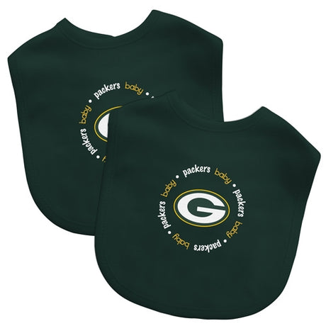 Packers 2 Pack Baby Bibs