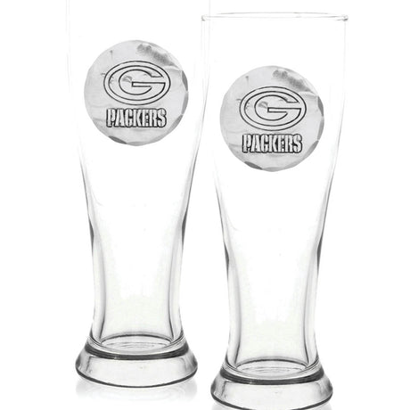 Green Bay Packers 2-Piece Pilsner Set with Collectible Box