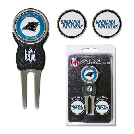 Panthers Divot Tool & Ball Markers Set