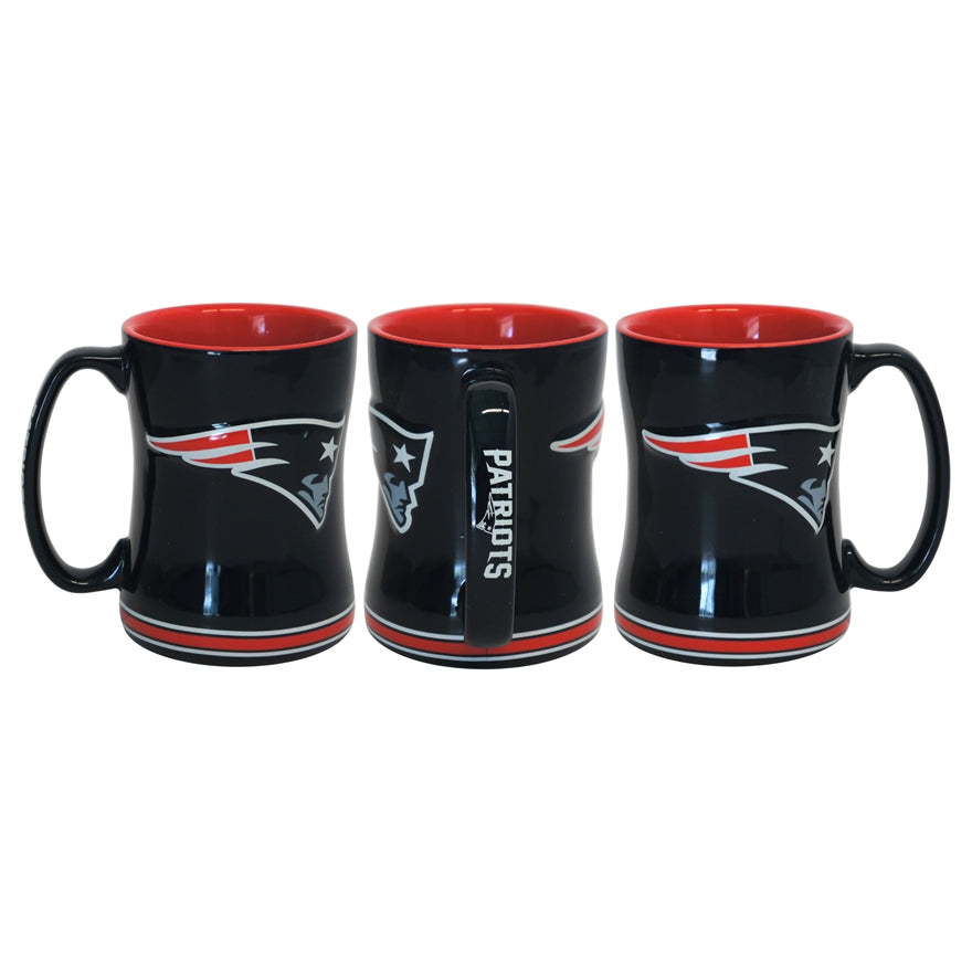 Patriots 14oz Relief Sculpted Mug Pro Football Hall of Fame
