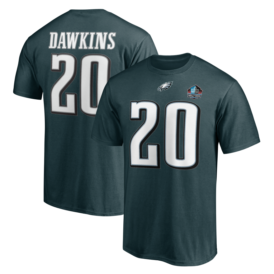 Eagles Brian Dawkins Hall of Fame Name and Number T-Shirt