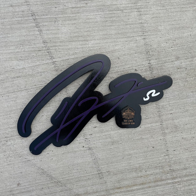 Ray Lewis 3D Signature Color Wall Sign - DS