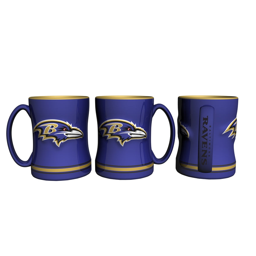 Ravens 14oz Relief Sculpted Mug Pro Football Hall of Fame