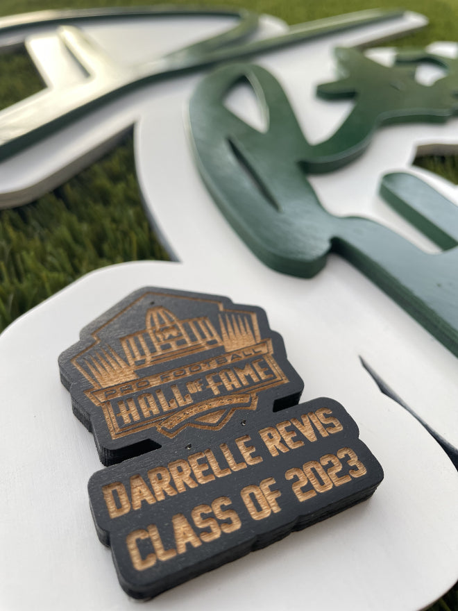 Darrelle Revis 3D Signature Alternate Color Wall Sign - DS