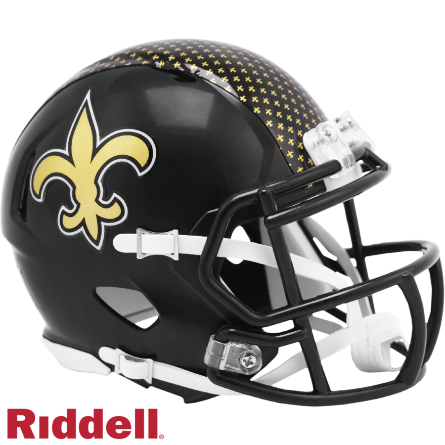 Saints 2022 On Field Alternate Speed Mini Helmet