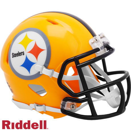 Steelers Speed Mini Throwback Helmet Gold