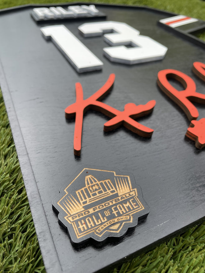 Ken Riley Wood Jersey 3D Sign - DS