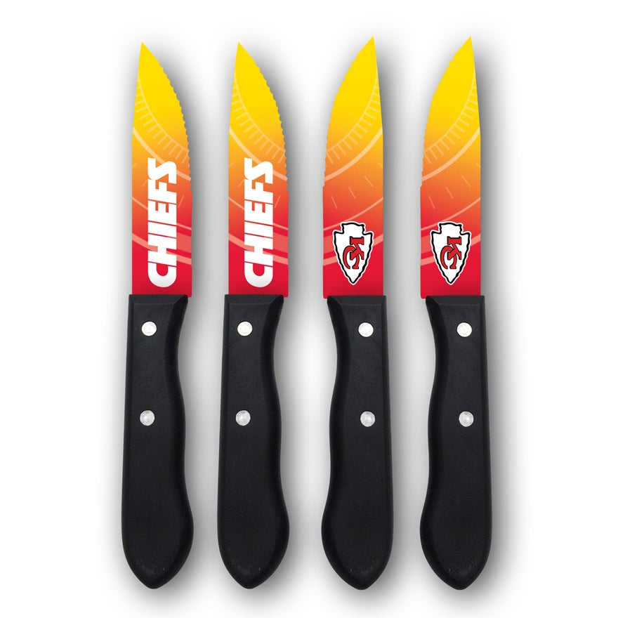 Chiefs 4-Piece Stainless Steel Steak Knife Set