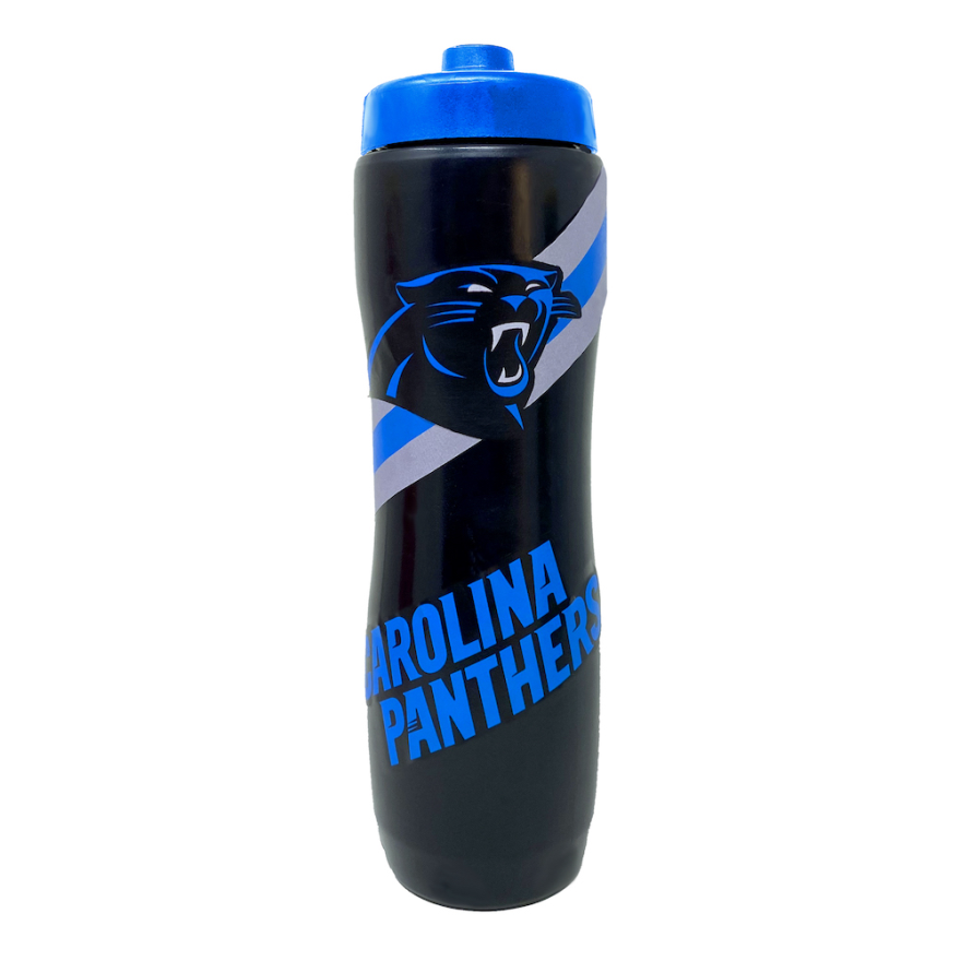 Panthers Squeezy Water Bottle Pro Football Hall of Fame