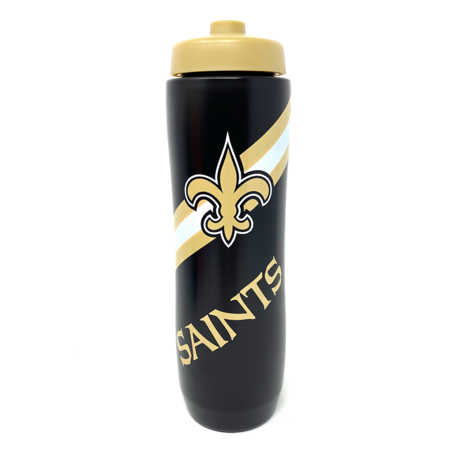 Saints Squeezy Water Bottle Pro Football Hall of Fame