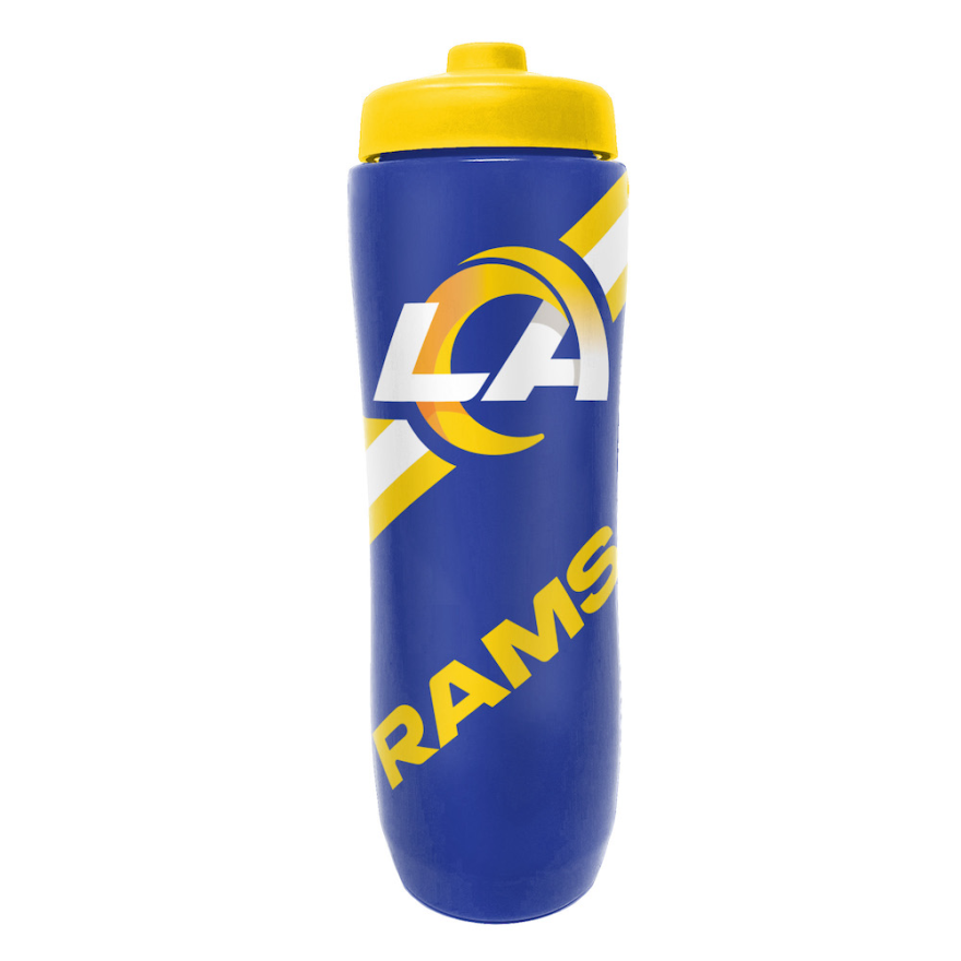 Rams Squeezy Water Bottle Pro Football Hall of Fame