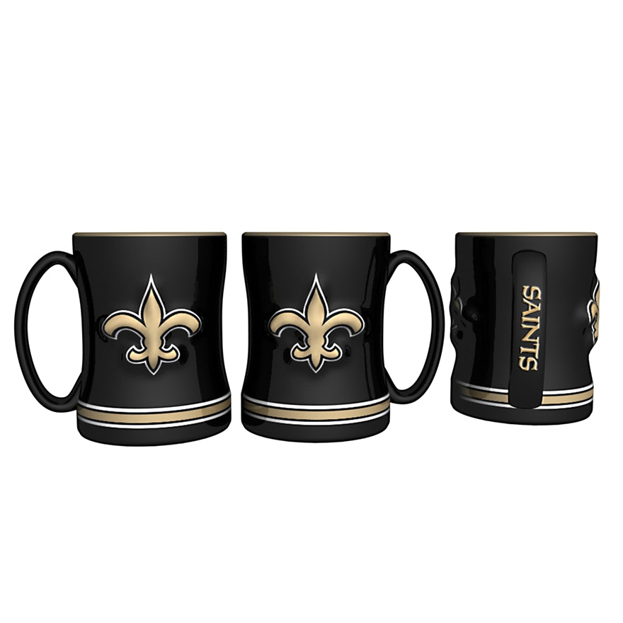 Saints 14oz Relief Sculpted Mug Pro Football Hall of Fame