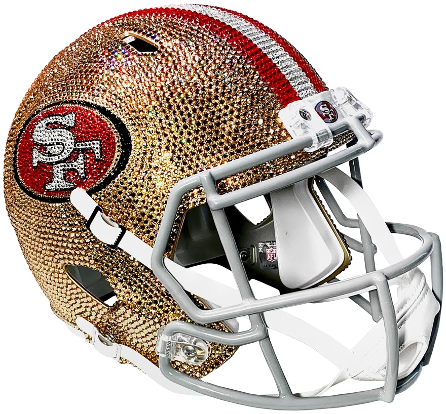 49ers Swarovski Crystal Full Size Helmet