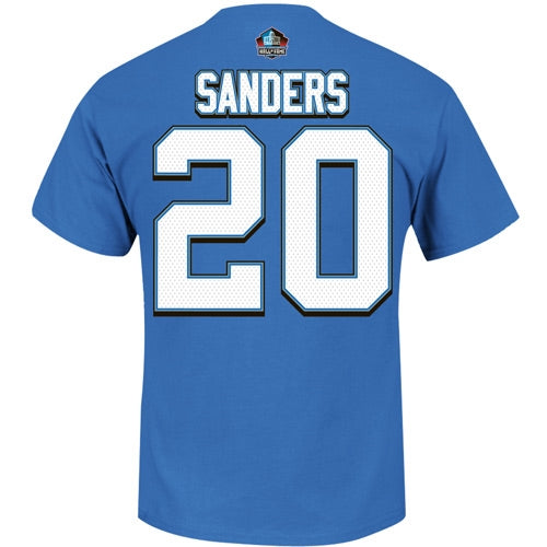 Lions Barry Sanders Hall of Fame Name and Number T-Shirt