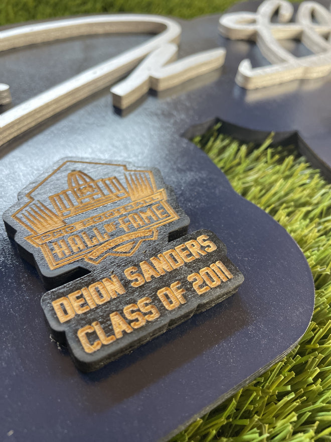 Deion Sanders 3D Signature Alternate Color Wall Sign - DS