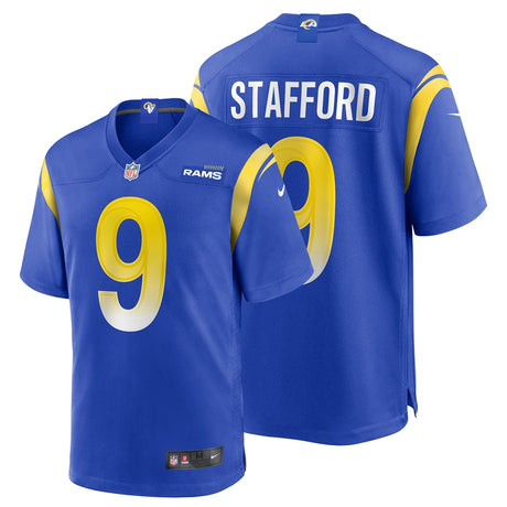 Rams Matthew Stafford Men's Blue Nike Game Jersey