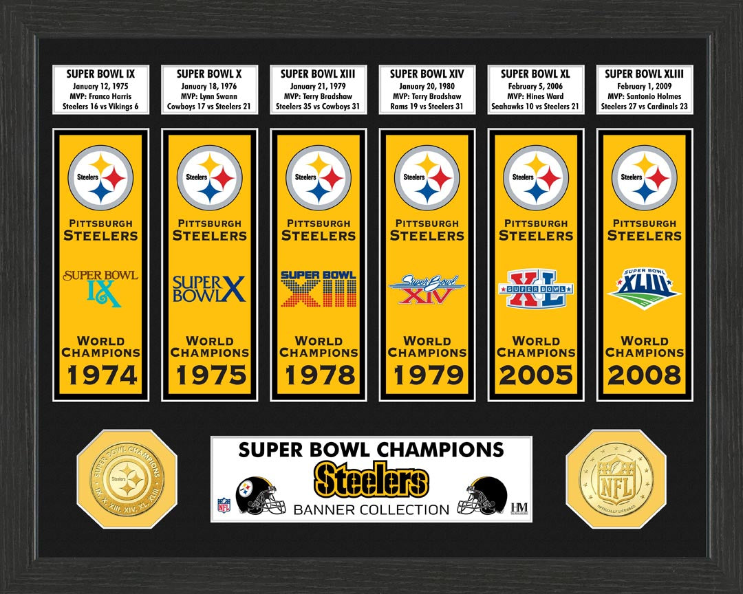 Steelers Super Bowl Banner Collection