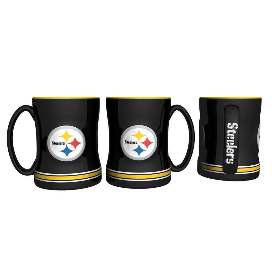 Steelers 14oz Relief Sculpted Mug Pro Football Hall of Fame