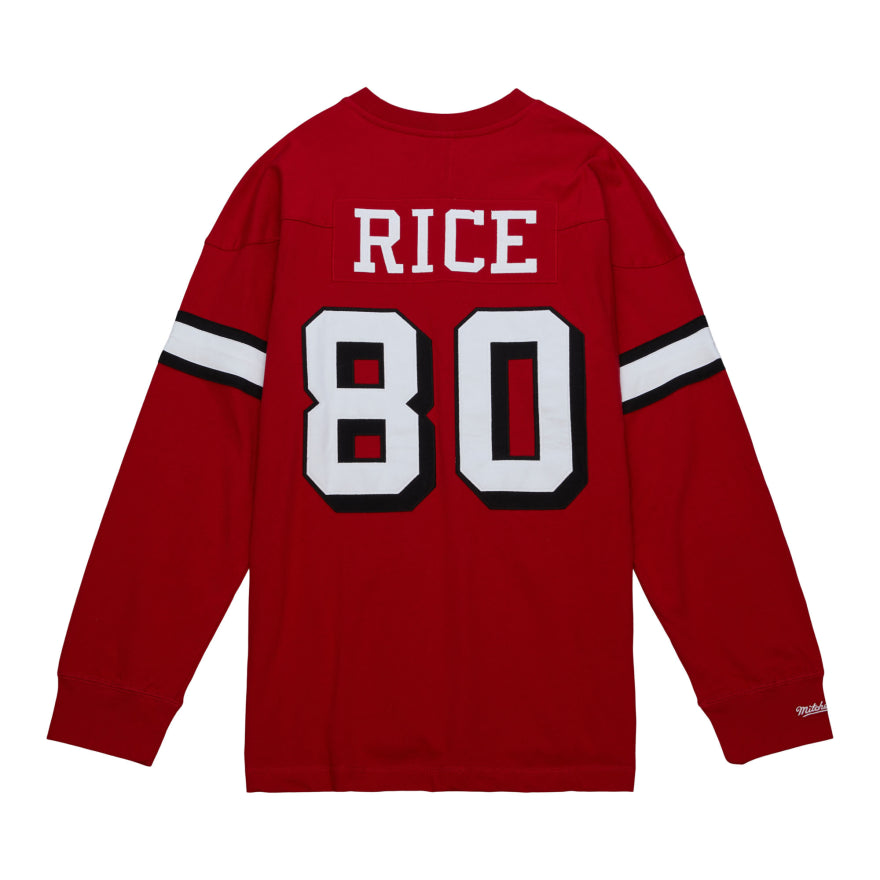 49ers Jerry Rice Mitchell and Ness Name and Number Long Sleeve T-Shirt 1994