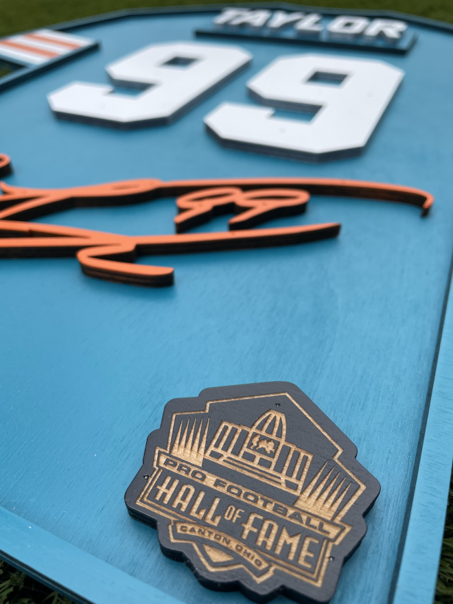 Jason Taylor Wood Jersey 3D Sign - DS