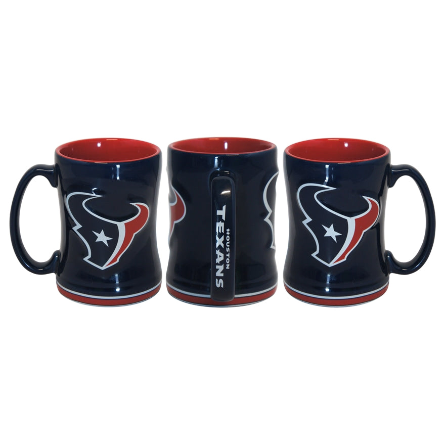 Texans 14oz Relief Sculpted Mug Pro Football Hall of Fame