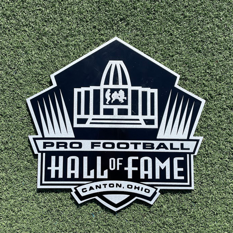 3D Hall Of Fame Silver Logo Wood Wall Sign