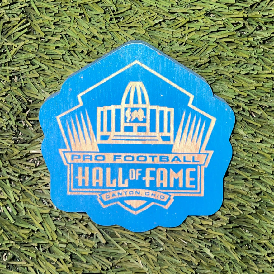 Hall of Fame Logo Black Wood Magnet