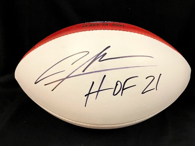 Charles Woodson Class of 2021 Autographed Hall of Fame Football
