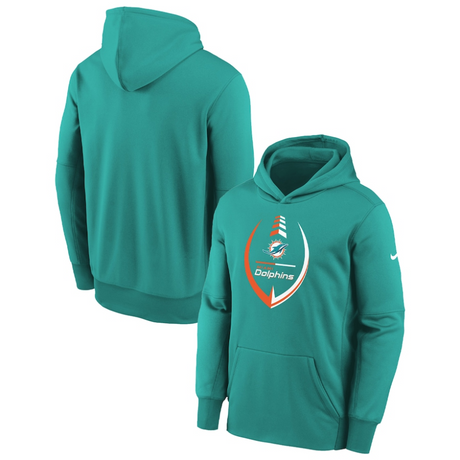 Dolphins Youth Nike Icon Performance Pullover Sweatshirt