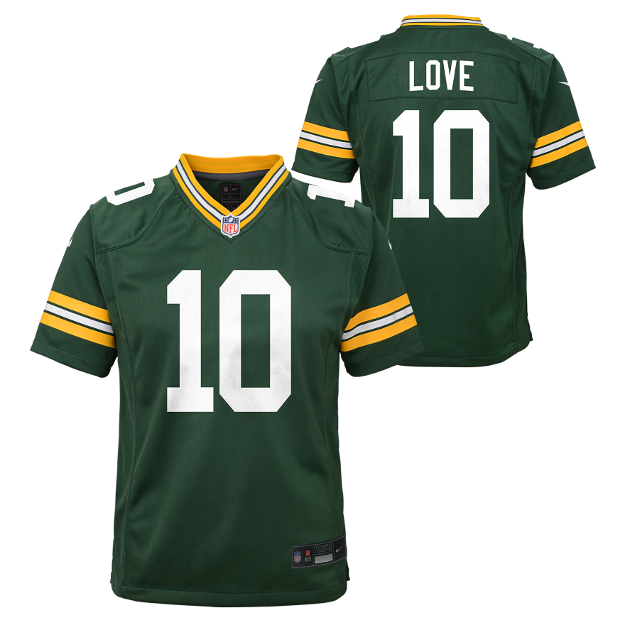 Packers Jordan Love Youth Nike Game Jersey