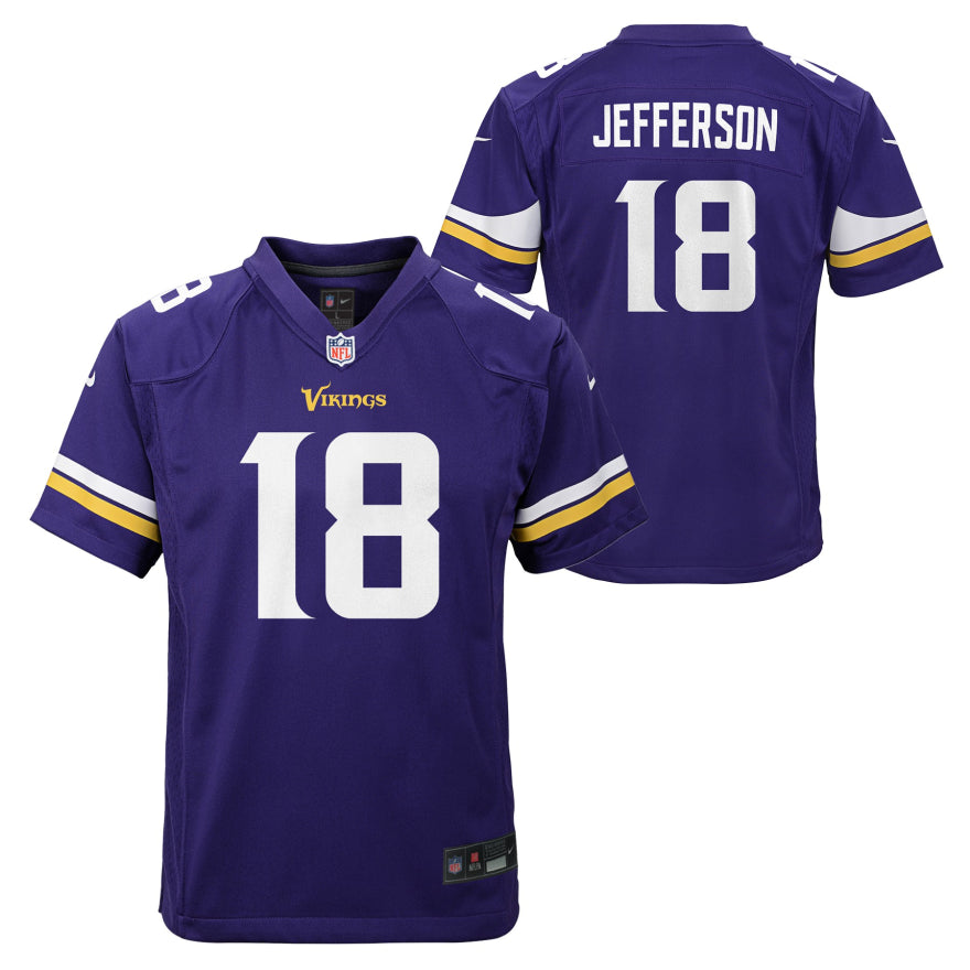 Vikings Justin Jefferson Youth Nike Game Jersey