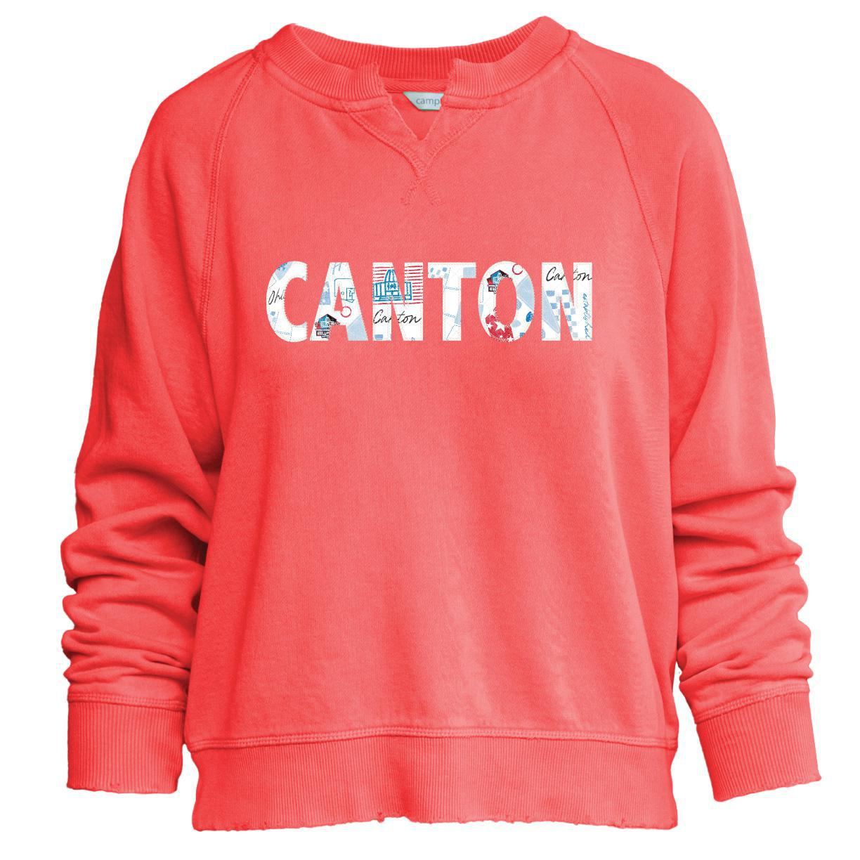 Hall of Fame Camp David Women's Willow Canton Quilt Crewneck