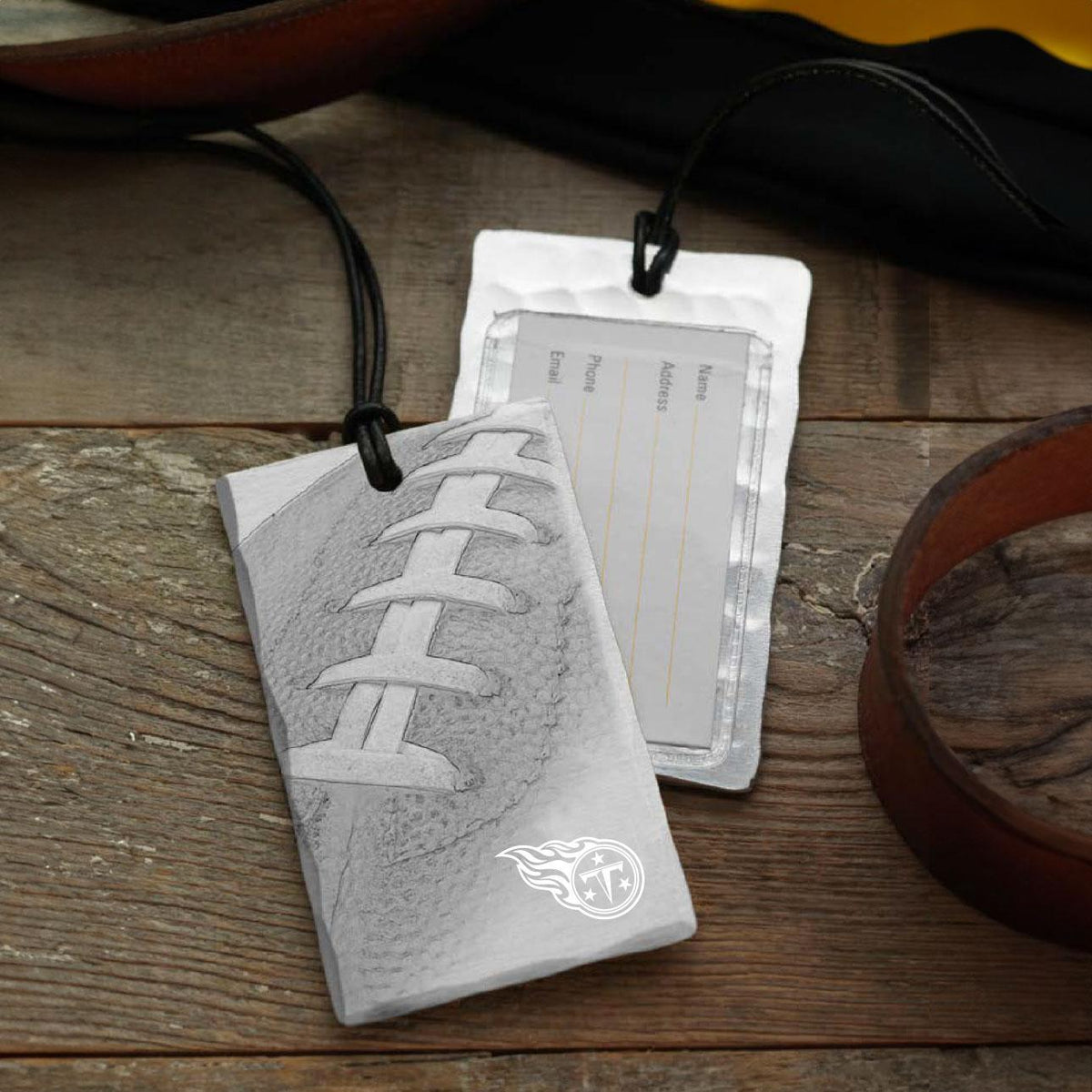 Titans Football Bag Tag