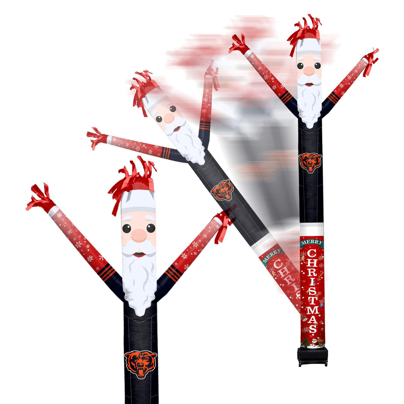 Bears Team Pride Inflatable Crazy Christmas Santa Sports Fan