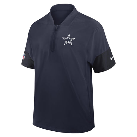 Cowboys 2025 Men's Nike Lightweight Coaches Short Sleeve Jacket