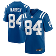 Colts Tyler Warren Nike Men's Blue Game Jersey