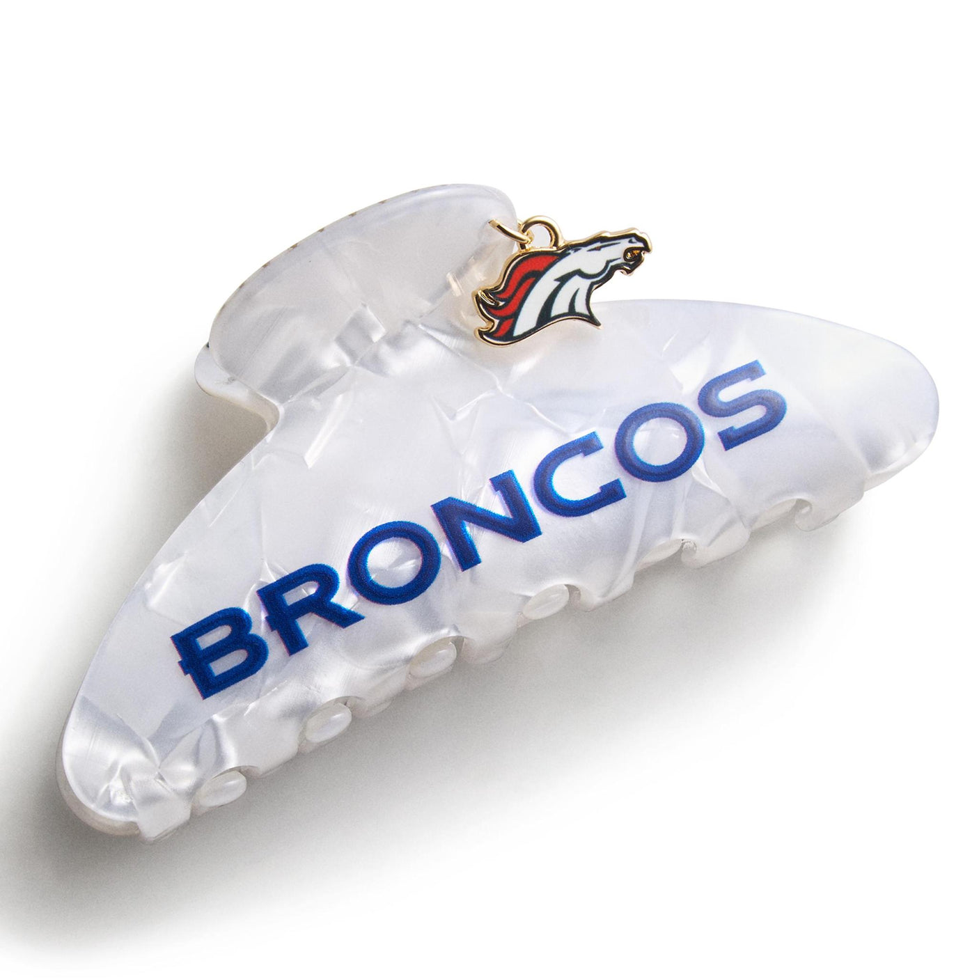 Broncos Charm Hair Claw Clip